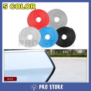 PROSTORE 5 Meters Car Door Rubber Strip Guard Car U Shape Door Edge Bumper Protector Tube Sound Seal Isolation Trim