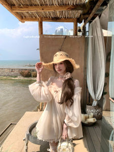 Áo Sơ Mi Thắt Nút Bướm Thêu Thủ Công Cho Nữ Quần Short Denim Ngắn Mùa Xuân 2025 Áo Sơ Mi Nữ Thời Trang Áo Thun Cổ Tròn Dài Tay