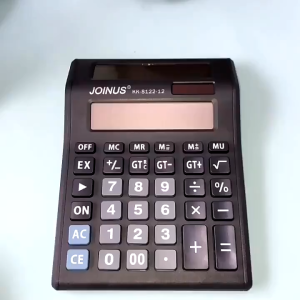 12-Digit Dual-Screen Display Calculator Large-Screen Calculator 120 Steps Check Kenko 8122-12