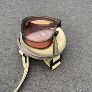 Sunglasses Womens New Arrival Summer Sunglasses Glasses Mens Fashionable Driving Big round Face Slim Looking Foldable Air Cushion UV-Proof Sun Protection