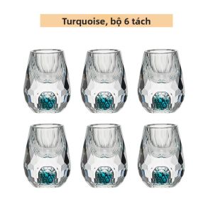BANGBEBE | Bộ Ly Rượu Thủy Tinh Pha Lê Vẽ Vàng Dành Cho Sử Dụng Tại Nhà