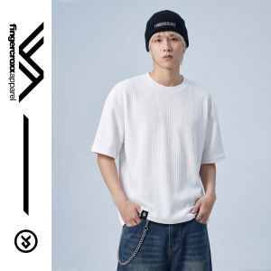 FINGERCROXX | Textured Summer Casual T-Shirt