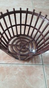 chậu nhựa trồng lan giả gỗ phi 30