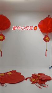 现货喜庆小灯笼新年装饰小红灯笼防水纸灯笼户外新年挂饰春节装饰Ready Stock CNY Mini Tang Long