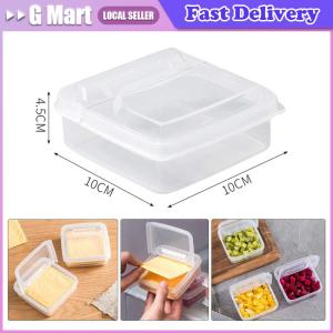 ⭐️【Local Warehouse】5PCS Cheese Slice Storage Box Butter Crisper Refrigerator Cheese Slice Container Transparent Cheese Slice Seal Box Kitchen