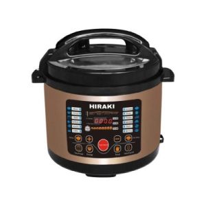 [SIRIM Approved] HIRAKI 6L Electric Pressure Cooker Non Stick Cook 70% Faster 12 Menu Programmed Large Smart Multi Cooker