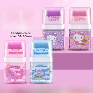 Sanrio Kurokos Kitchen Cat Rollers Rubber Eraser for Primary School Students Cute Design of Melody Dog And Kawaii Kitty