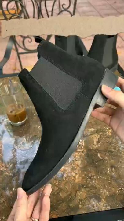 Giày Chelsea Boots Nam Da Lộn Cao Cấp, Thời Trang Phong Cách