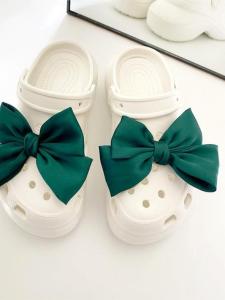 หัวเข็มขัดลายผีเสื้อ Crocs Butterfly Bow Shoe Flower 3D DIY ผลิตภัณฑ์เสริมสวยสุดน่ารัก หัวเข็มขัดตกแต่งระดับไฮเอนด์