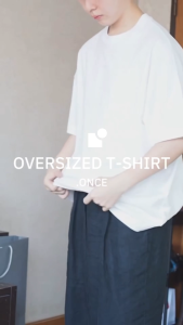 BLACKHOLICX.ONCE เสื้อ OVERSIZE ผ้าCotton Comb 20 พร้อม Tag Braille หลังคอนวัตกรรมเพื่อคนทุกคน