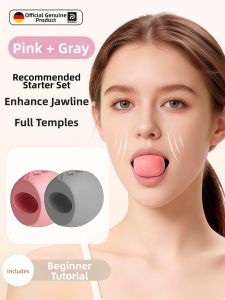 REXUELONG | Face Yoga Temporal Filling Contour Enhancing Jawline Lifting Training Ball