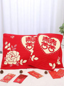 Khăn Trải Giường Cưới Dày Cỡ Lớn Màu Đỏ Cho Chú Rể Và Cô Dâu Trang Trí Phòng Cưới Trang Trọng Quà Tặng Cao Cấp Chất Liệu Cotton