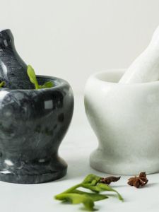 เครื่องบดกระเทียมหินธรรมชาติ เครื่องบดกระเทียมแบบมือ หม้อบดกระเทียม หม้อบดกระเทียมแบบบดละเอียด อุปกรณ์ครัว วัสดุหิน ผลิตภัณฑ์ครัวเรือน