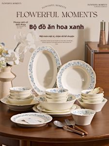 Bộ Dụng Cụ Ăn Nhà Cổ Điển Pháp Đẹp Bóng Dưới Màu