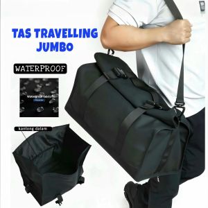 Tas Travel Bag Jumbo Besar Tas Pakaian 60 Liter Tas Mudik Kapasitas Besar Tas Traveling