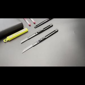 deli | Deli Retractable Utility Knife Carbon Steel Box Cutter 30° 60° Estilete Profissional Ferramenta Art Supplies Sharpness Couteau