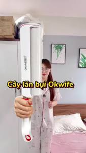Cây lăn bụi quần áo OKwife AGW-5016 24cm dính lông chó mèo vệ sinh sofa kèm 2 cuộn giấy