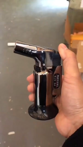 Filled Jet Torch Lighter For Grilling Baked Goods Outdoors In Kitchen Wit Gas Flame Brazing Gun Tool