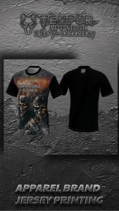 Jersey Olahraga Pria Tempruz Special Army Series - Hitam Tempur 12