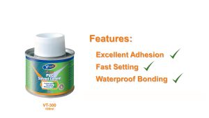 Gam Paip PVC V-Tech VT300 PVC Solvent Cement C98 PVC Pipe Adhesive Water Pipe Joint Fitting PVC Gum Simen水喉胶 水喉 胶水