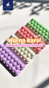 Isi 24 Pcs Cetakan Es Batu Jelly Ice Ball Puding Buah-buahan Serbaguna 23 Lubang Bulat - Warna Pastel