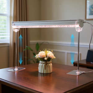 Adjustable Grow Light Stand Rack 1 Set Tabletop Plant Light Holder Bracket Indoor Gardening Hydroponics Hangers Tool