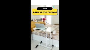Bàn làm việc gấp gọn bàn học bàn laptop di động khung thép chịu lực tốt dành cho HS/SV văn phòng