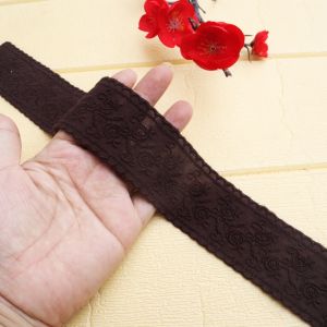 Vải Thêu Cotton Nguyên Chất 45cm Màu Trắng Đen Viền Ren Viền Vá Váy Dài Hơn Phụ Kiện May Vá DIY Từ Trung Quốc Đại Lục