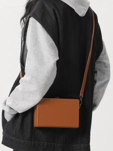 แฟชั่นลําลองCrossbodyกระเป๋าPuกล่องกระเป๋าสําหรับบุรุษและสตรีสีทึบโทรศัพท์กระเป๋าสี่เหลี่ยมเล็กอินเทรนด์กระเป๋าสะพายไหล่เดี่ยว
