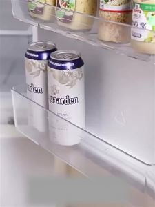 PINMOAP 1/2PCS Fridge Door Organizer Hanging Storage Box Clear PP Shelf Bin for Snacks Condiments Packets and Small Items Holder