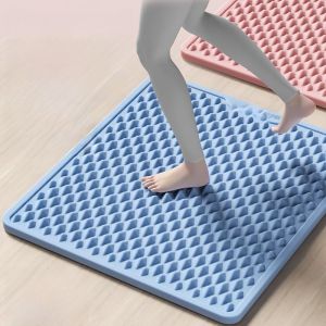 Indoor Running Foot Massage Pad Soft Silicone Acupressure Mat Traditional Chinese Medicine Meridian Stimulation Standstill Jogging