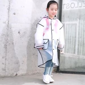 <105> Áo Mưa Dày Dặn Chống Nước Liền Thân Mẫu Mới Cho Bé Trai Bé Gái Áo Mưa Trẻ Em Hoạt Hình Có Cặp Sách