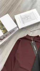 Đầm Tùng Viền Dáng Xòe Cổ Cao Tay Dài - Tharo Clothing [DAM00061]