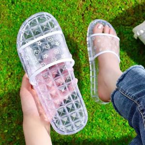 Dép Nữ Mùa Hè Mới Crystal Jelly Dép Chống Trượt Chống Thấm Nước Trong Suốt Dép Đi Trong Nhà Dép Đi Trong Nhà
