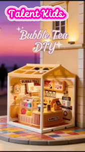 Nhà Búp Bê DIY Mini Có Đèn LED | Mô Hình Lắp Ráp Doll House Handmade | Quà Tặng Bé Trang Trí Phòng