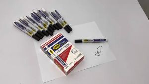 6pcs Marker pen High quality HBW211 Black Permanent Marker Best for School and Office Use