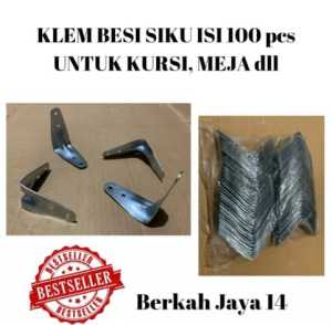 KLEM SIKU KURSI LEMARI isi 100 pcs ukuran 55x55 cm BAHAN BESI PLAT TEBAL HARGA MURAH BARANG BERKUALITAS PROMO DISKON TERLARIS
