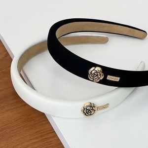 MIMOON คาดผมแฟชั่น ที่คาดผมน่ารัก คลาสเป็นเครื่องดื่ม สีดำตัวอักษรหรู ผู้หญิง