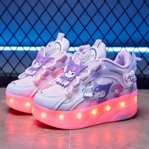 KUOBURENSHENG | Rechargeable LED Waterproof Roller Skating Shoes for Girls