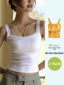 ZISU | Pure Cotton One-Piece Backless Bra Womens Strapless Tube Top Summer Chest Pad Bra Camisole Inner Wear Short Style Slim Fit