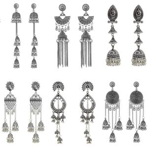 ต่างหูแบบยาวประดับลูกปัดพิมพ์ลายนกยูงแบบโบราณสไตล์ชาติพันธุ์ เครื่องประดับแฟชั่นสำหรับผู้หญิง เครื่องประดับแฟชั่น