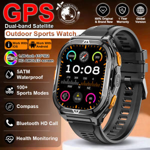 New Men Military Grade T-REX 3 GPS Smart Watch 1.96-inch AMOLED Screen 10ATM Waterproof 530mAh Battery Bluetooth Call Smartwatch