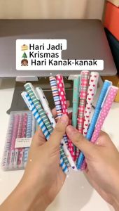 SIMPLYBEST 10pcs Cute Black and Colorful Set Gel Inks Pen Korean Stationery Creative Multi Colored Learning Office Pen