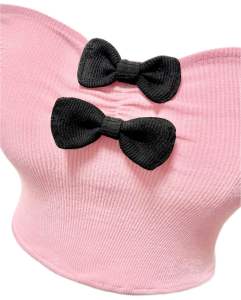 Lily Bow เกาะอกแต่งโบว์ CPCS111 Cherrypinkcloset