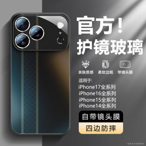 Woeani iPhone 17 pro Matte Glass Business Style Mens Phone Case Simplistic 16 pro 15 pro 14 Carbon Fiber Pattern 13 Frosted