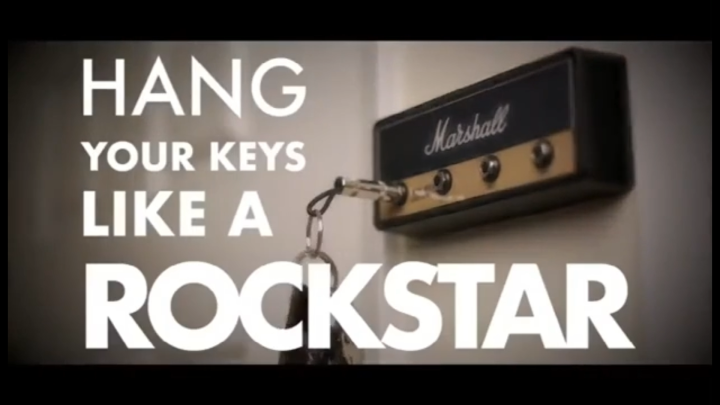 Marshall Jack Rack 2.0 Key Holder Vintage Guitar Amplifier Wall Key ...