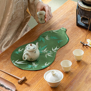 New Chinese Style Gourd Jacquard Waterproof Luxurious Zen Pad Cloth