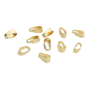 10ชิ้น14K ลูกปัดทองเหลืองชุบทองกำไลข้อมือแฟชั่นสตรีสำหรับทำ DIY เครื่องประดับอัญมณีแฟชั่น