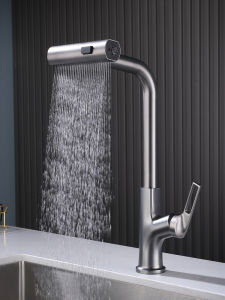 AZOS | Bronze Pull-Out Rotatable Kitchen Faucet