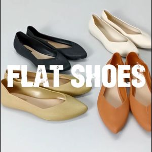 Sampai7an SPT-74 Sepatu Flat Shoes Wanita Model Polos Slip-On Woman Fashion Kasual Sandal Santai COD